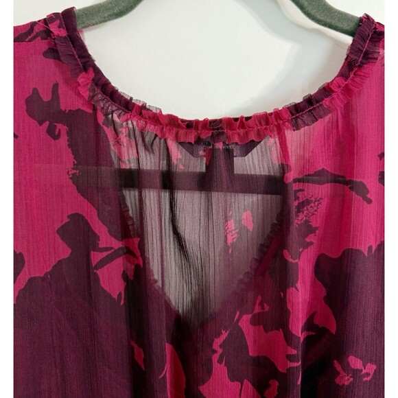 Simply  Vera Vera Want Ruffle Day Dress Medium - Picture 7 of 13